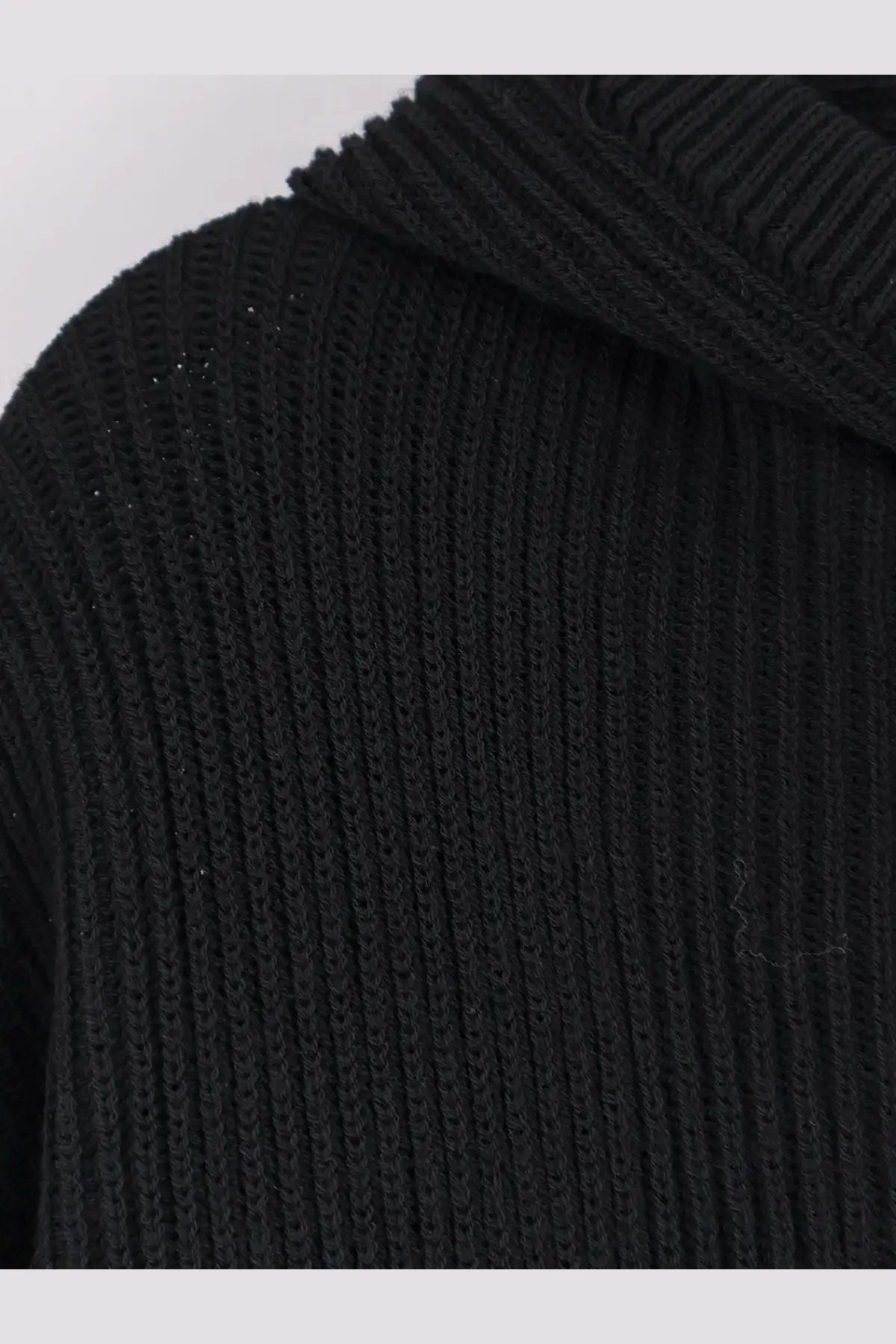 Rick Owens Men's Virgin Wool Cardigan Black, view 3