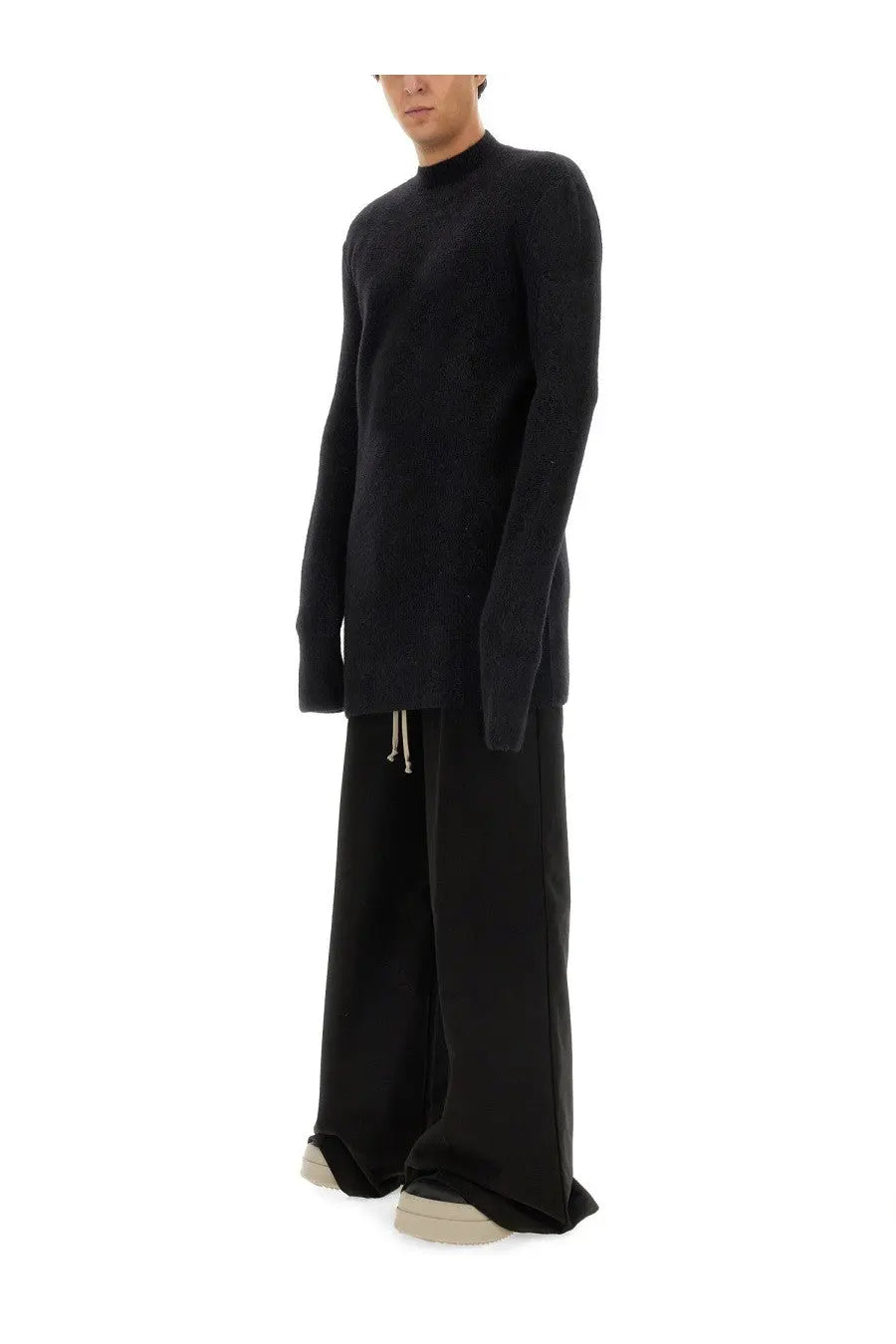 Rick Owens Men's Wool Jersey Black, view 2