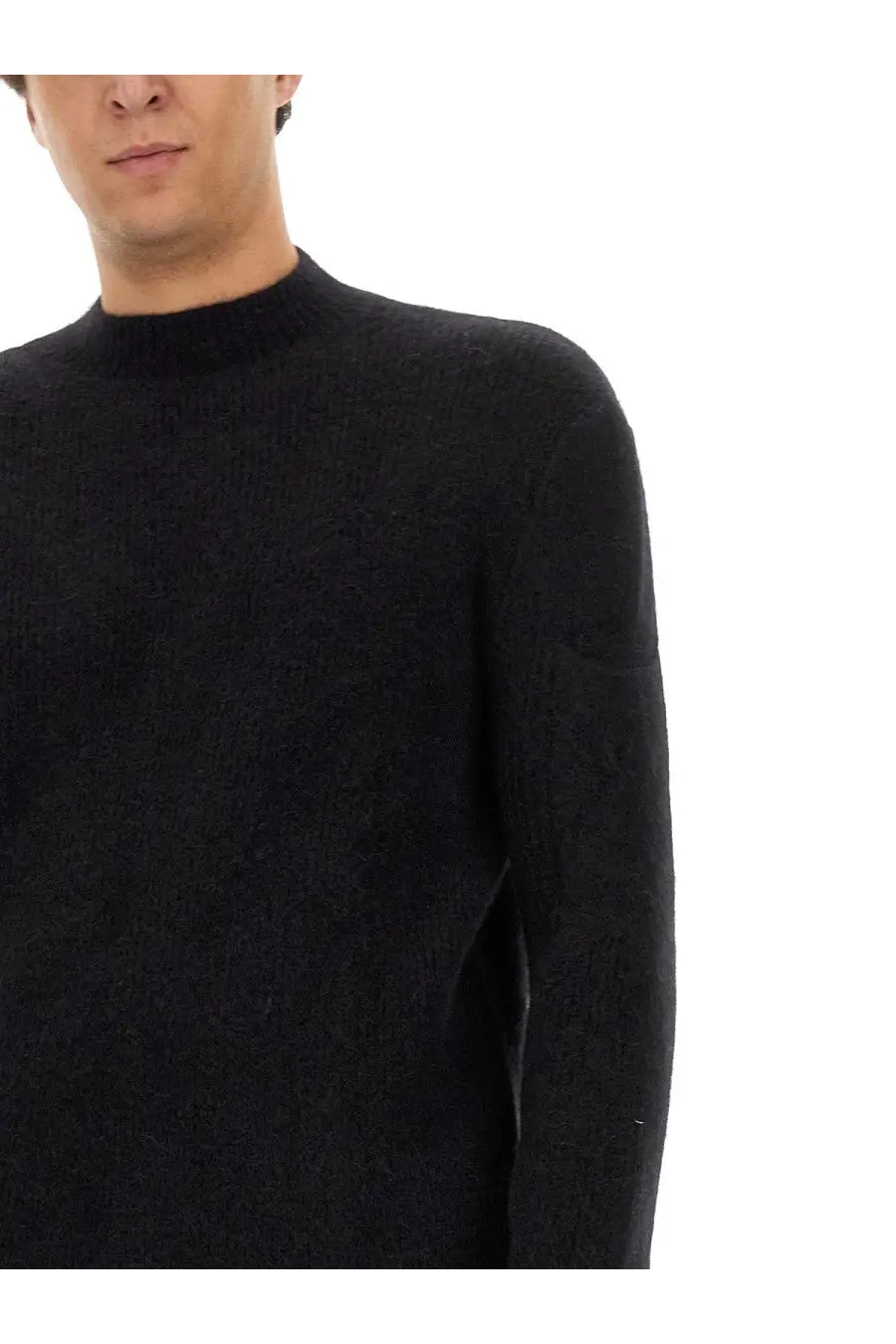 Rick Owens Men's Wool Jersey Black, view 4