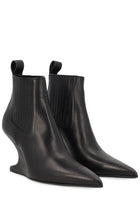 Rick Owens Women's Ankle Sharp Boot Black, view 2