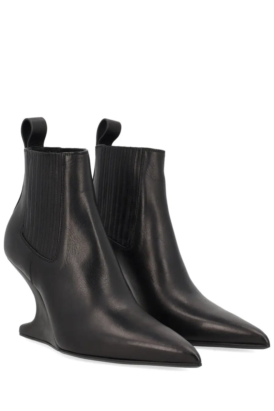 Rick Owens Women's Ankle Sharp Boot Black, view 2