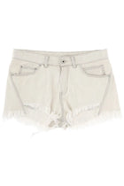 Rick Owens Women's Bias Cutoffs Shorts White