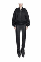 Rick Owens Women's Bomber Jacket Bucket Flight Black, view 2