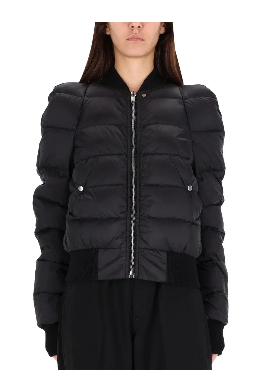 Rick Owens Women's Comforter Down Bomber Jacket Black