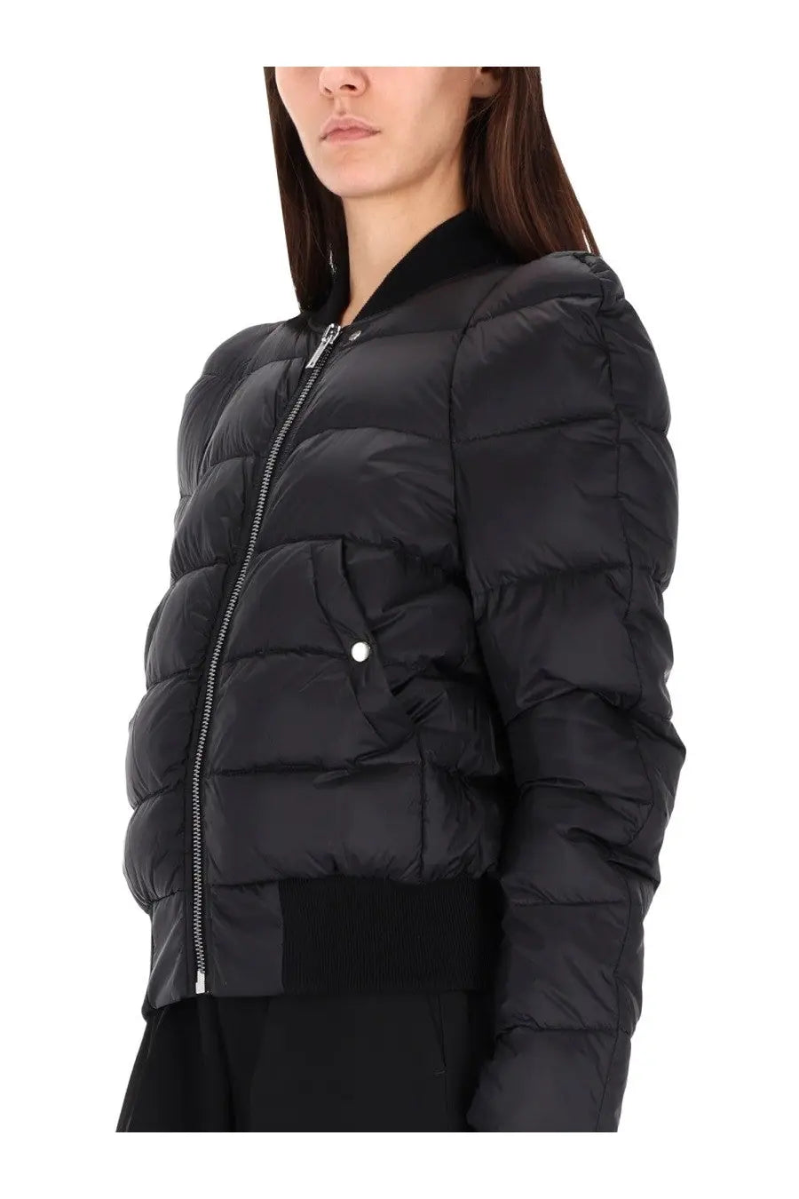 Rick Owens Women's Comforter Down Bomber Jacket Black, view 4