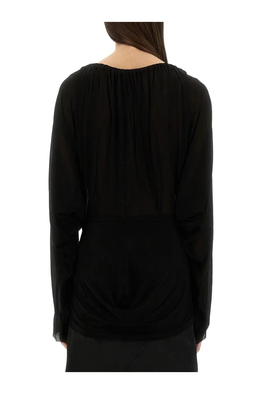 Rick Owens Women's Draped Top Black, view 3