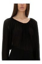 Rick Owens Women's Draped Top Black, view 4