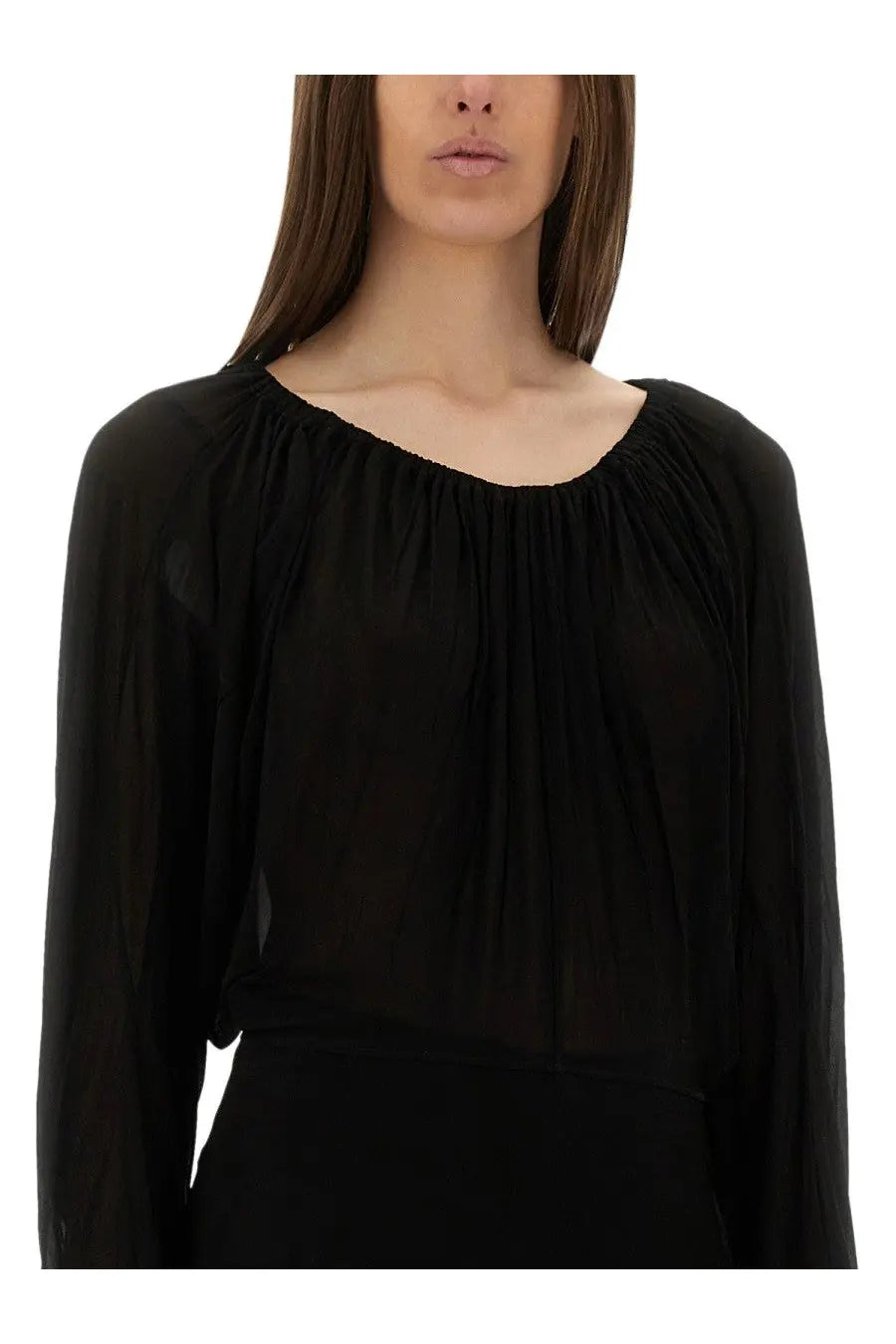Rick Owens Women's Draped Top Black, view 4