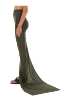 Rick Owens Women's Edfu Skirt Green, view 4