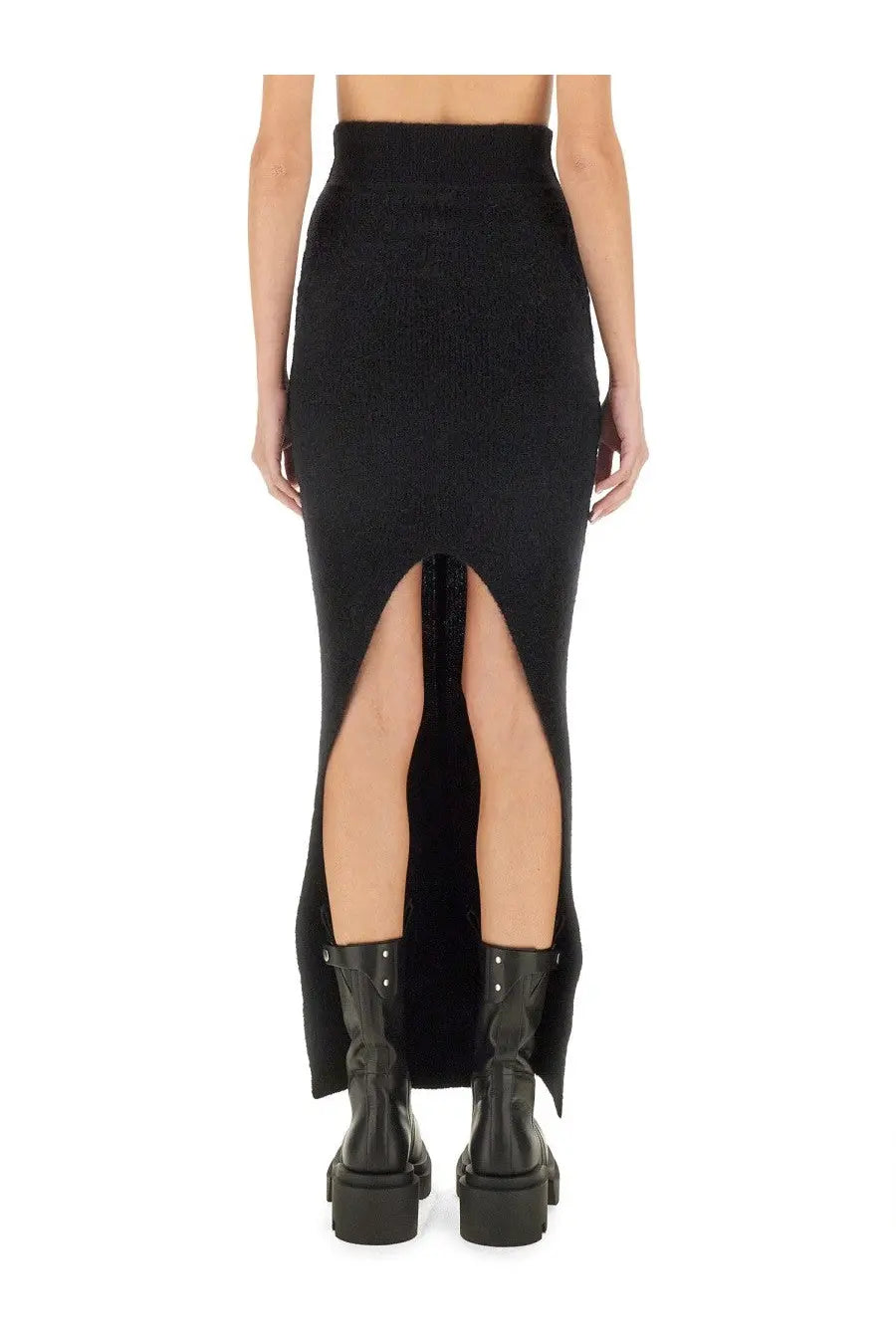 Rick Owens Women's Knit Skirt Black, view 3