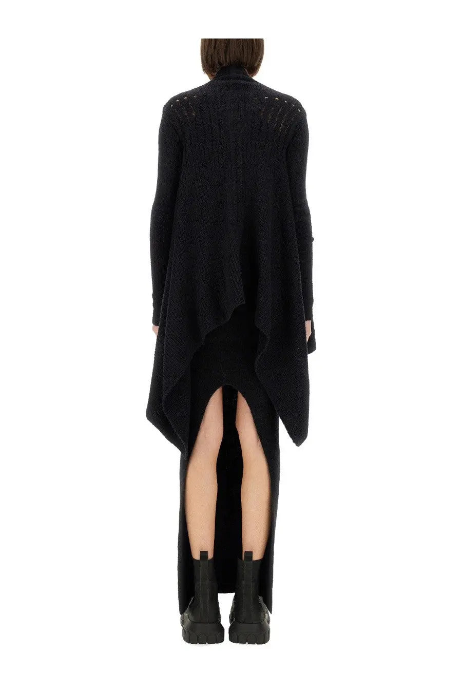 Rick Owens Women's Knitted Cardigan Black, view 3