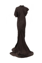 Rick Owens Women's Long Seb Gown Dress Brown, view 3