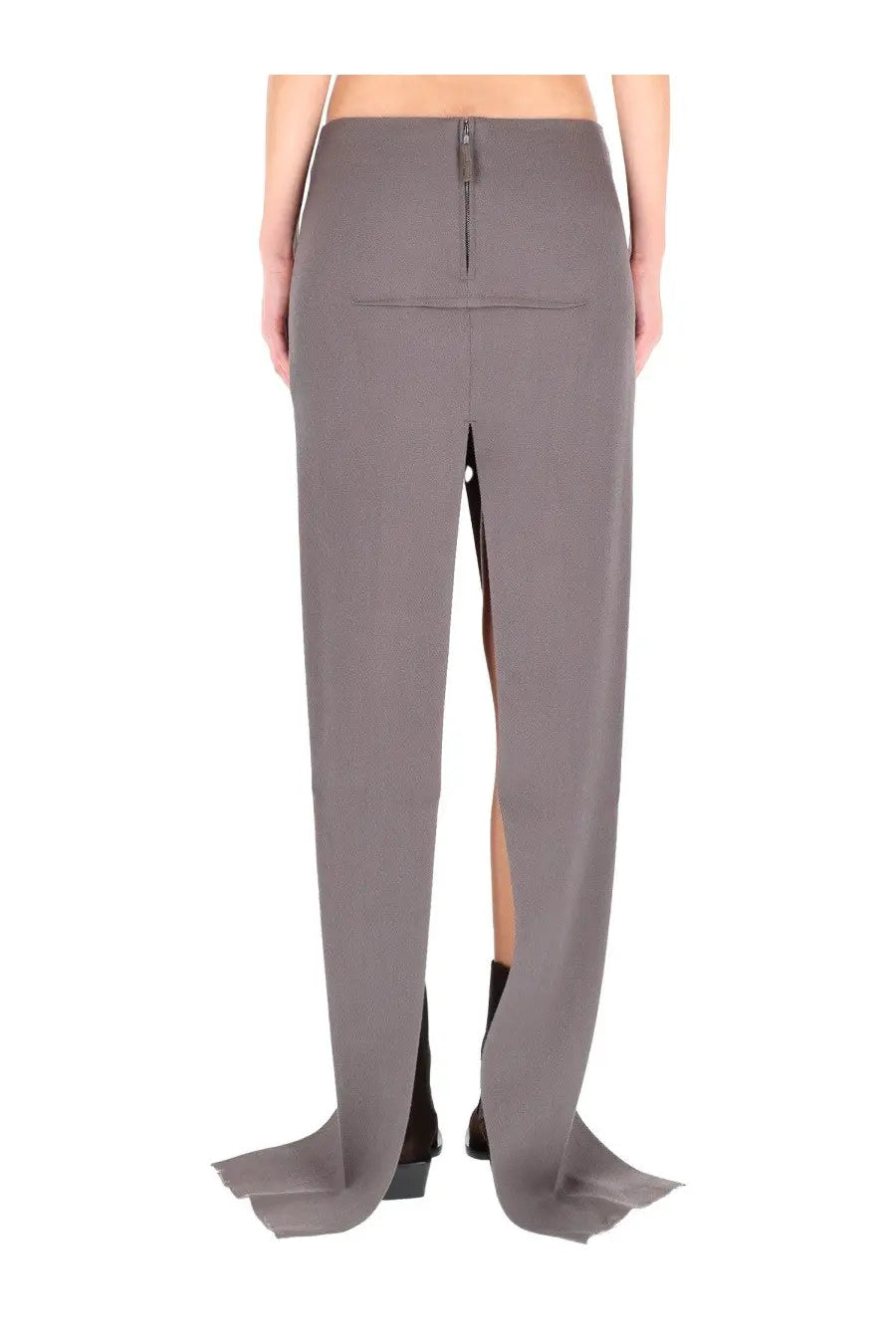 Rick Owens Women's Long Skirt Grey, view 4
