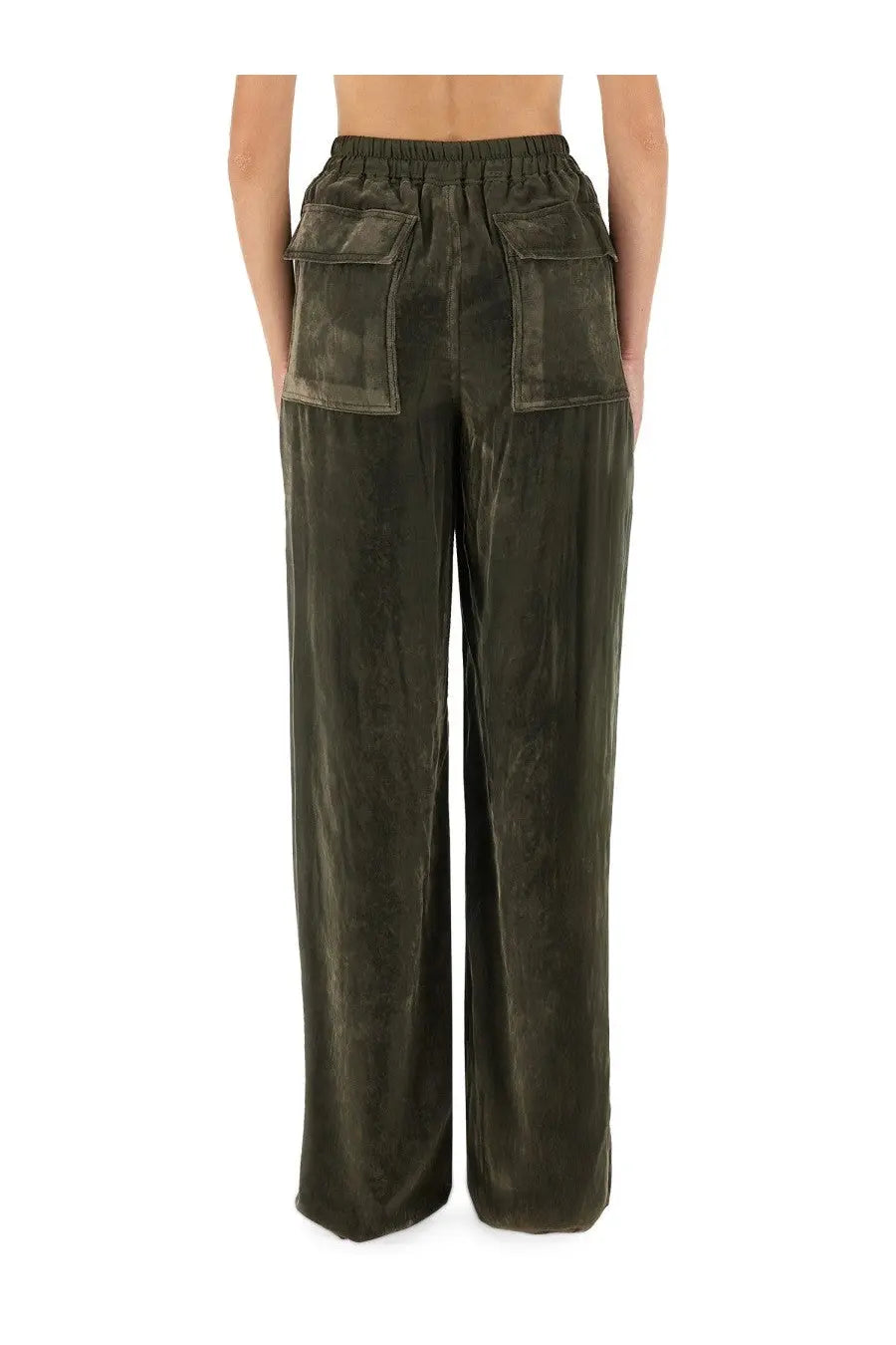 Rick Owens Women's Pants Dietrich Green, view 3