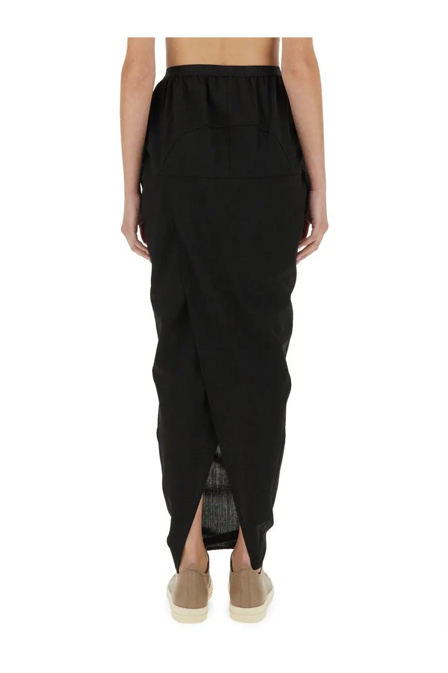 Rick Owens Women's Pillar Maxi Skirt Black, view 3