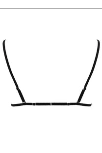 Rick Owens women’s reggiseno livy black bra with adjustable straps and sleek minimalist design