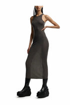 Rick Owens Women's Silk Blend Midi Dress Brown, view 2