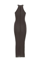 Rick Owens Women's Silk Blend Midi Dress Brown, view 3