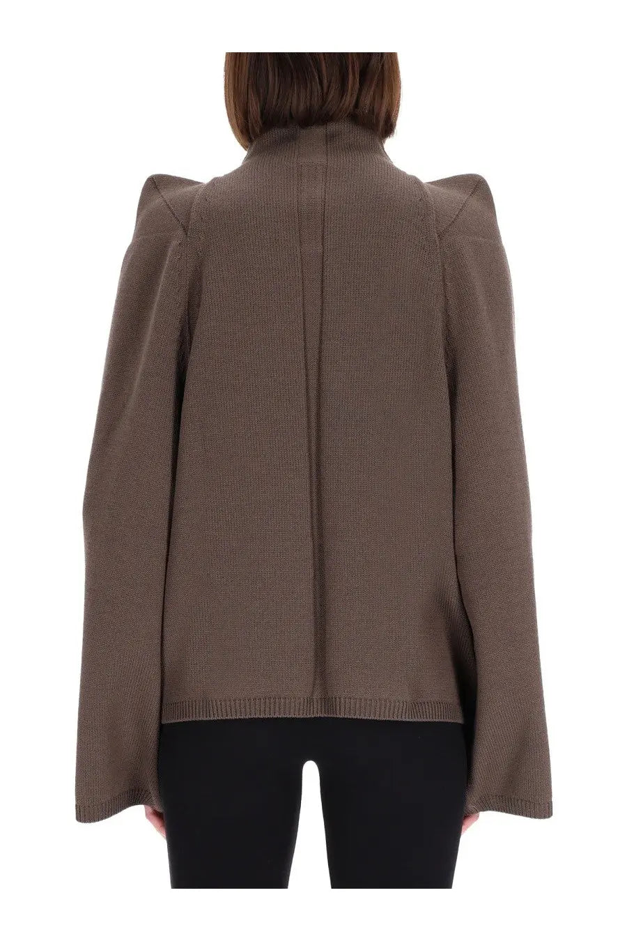 Rick Owens Women's Wool Top Sweater Grey, view 3