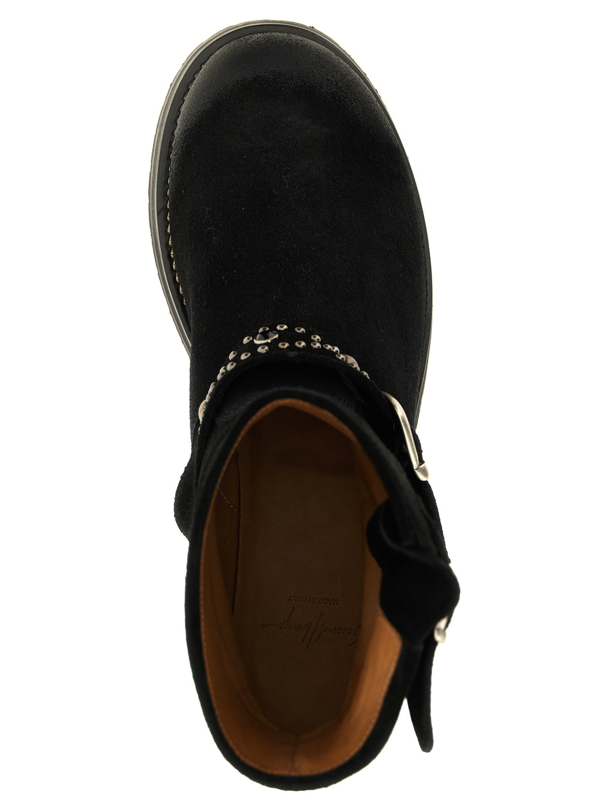 SECOND/LAYER Rider Ankle Boots Black