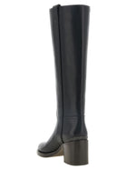 Brunello Cucinelli Riding Leather Boots Black