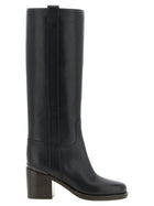 Brunello Cucinelli Riding Leather Boots Black