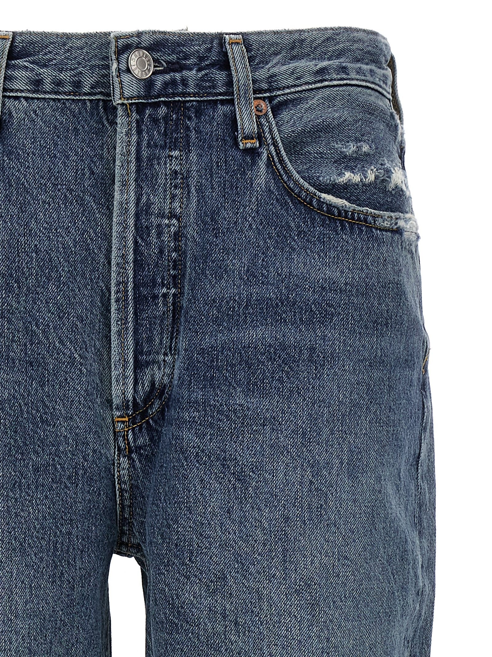 AGOLDE Riley Crop Jeans Blue