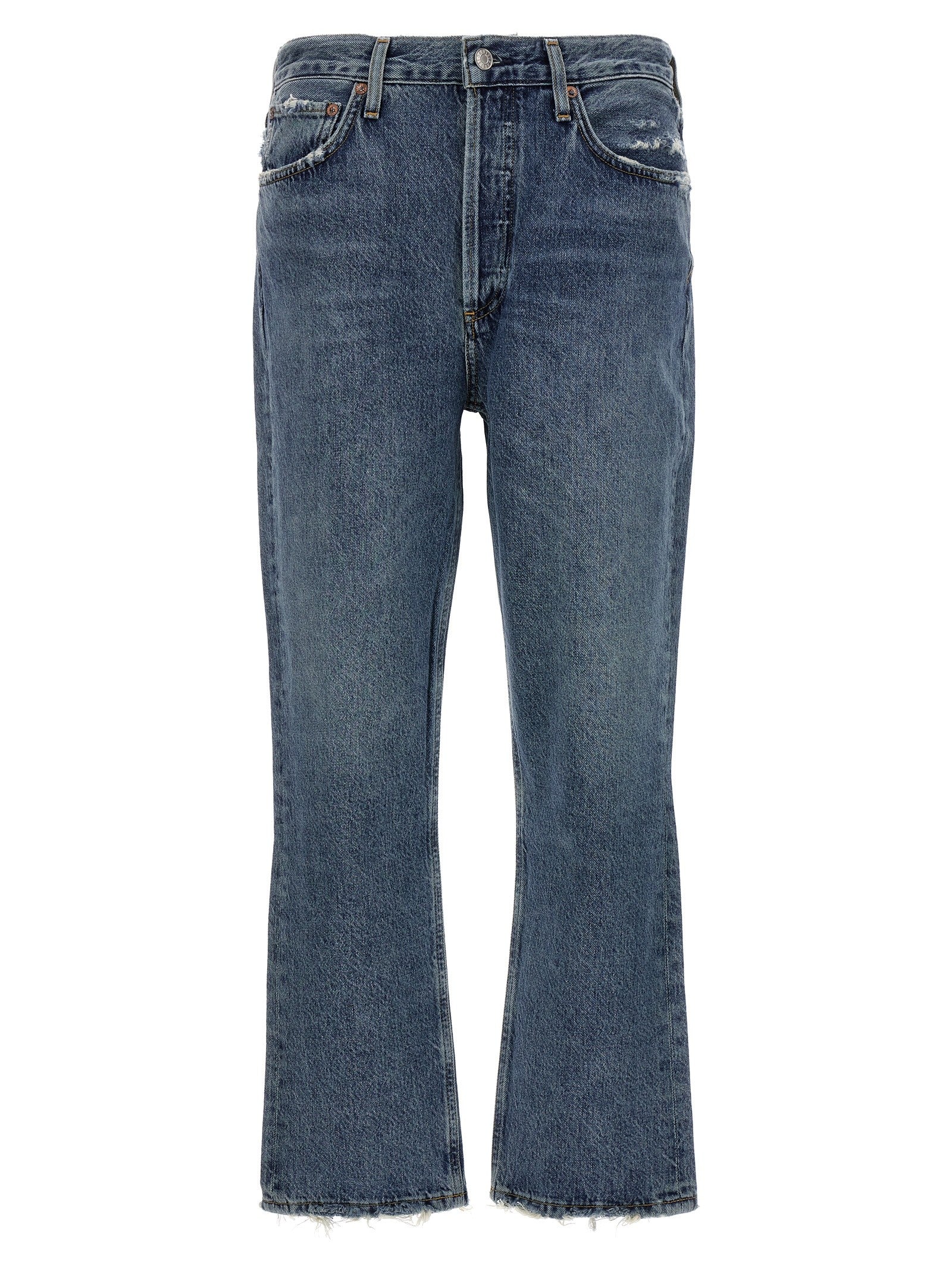 AGOLDE Riley Crop Jeans Blue