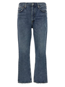 AGOLDE Riley Crop Jeans Blue