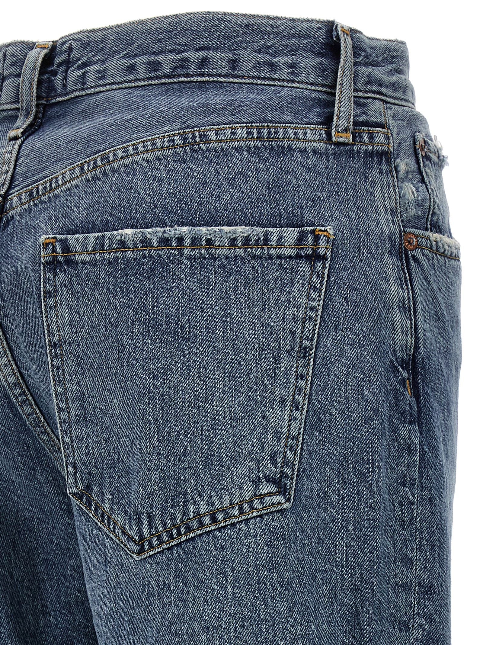 AGOLDE Riley Crop Jeans Blue