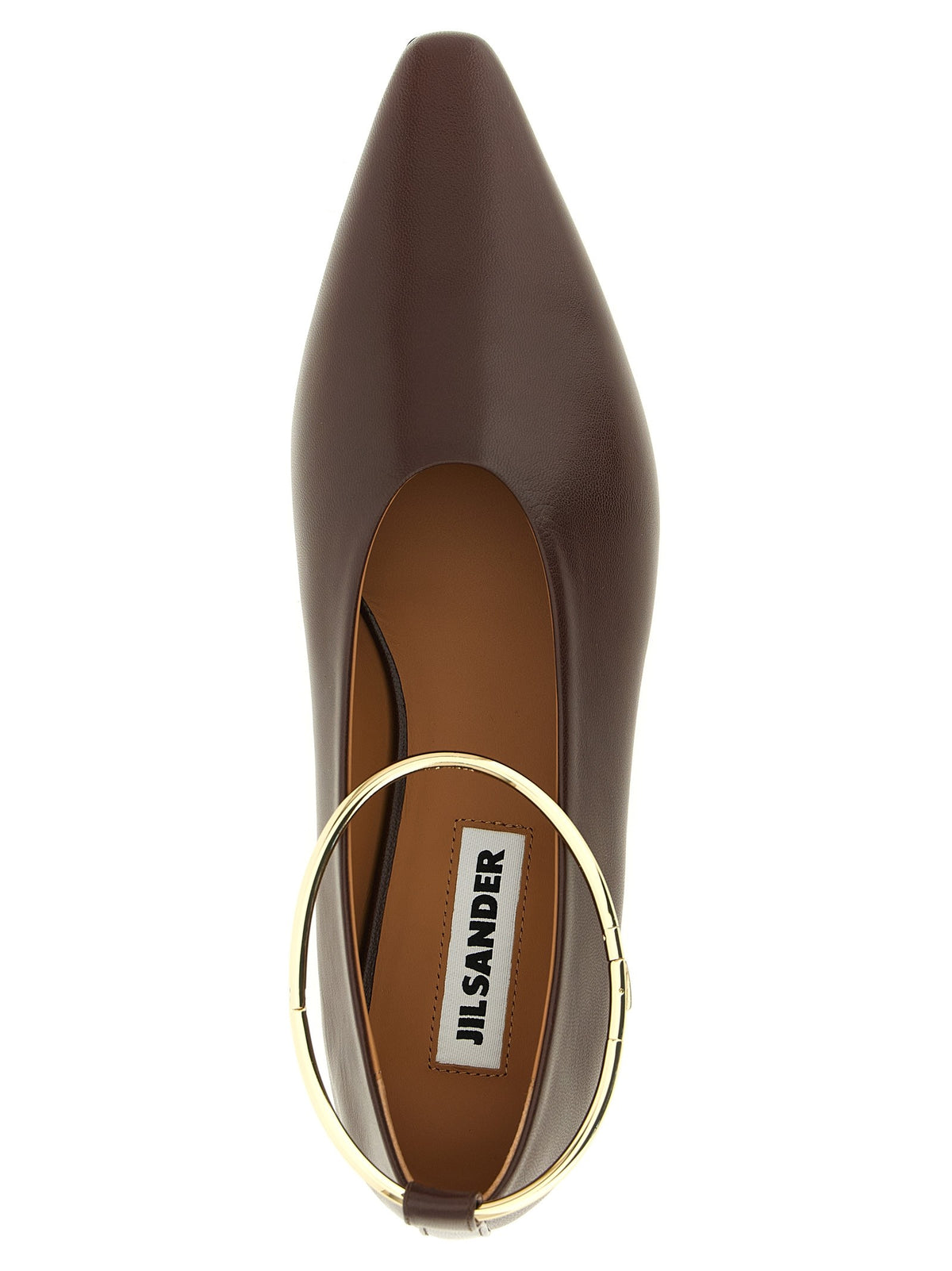 Jil Sander Ring Ballet Flats Brown, view 4