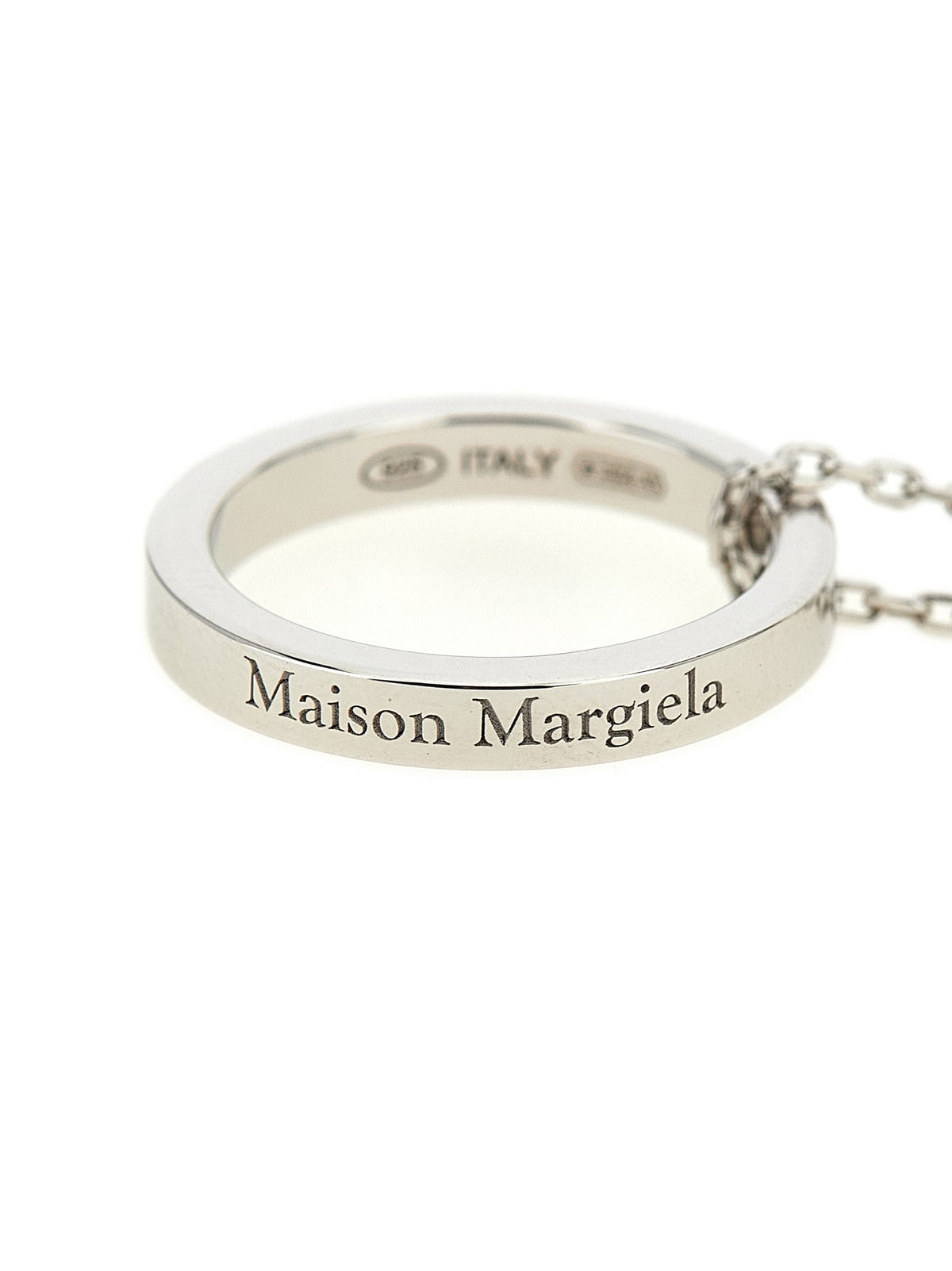 Maison Margiela Ring Necklace Silver, view 2