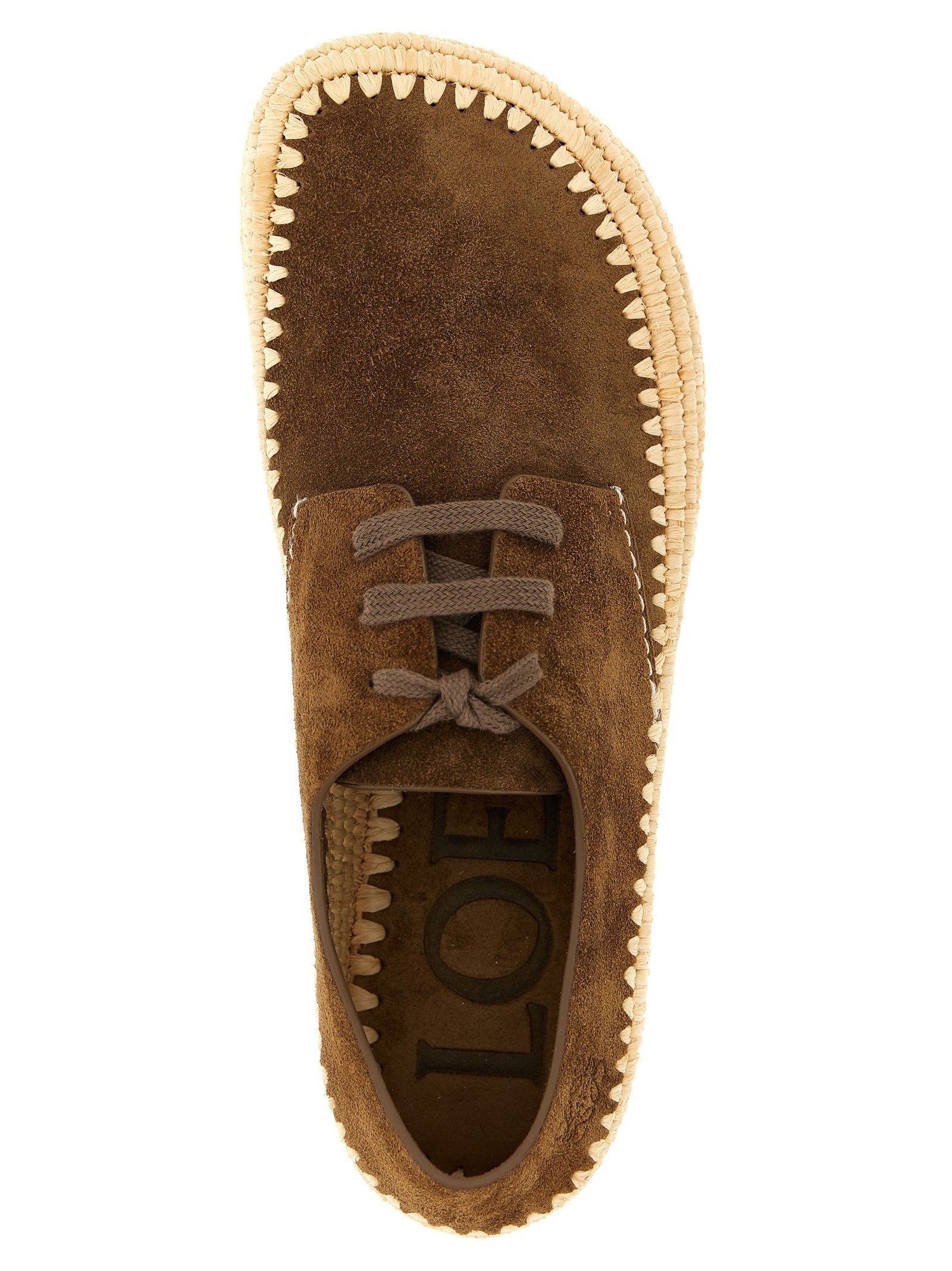 Loewe Rio Lace up Shoes Brown