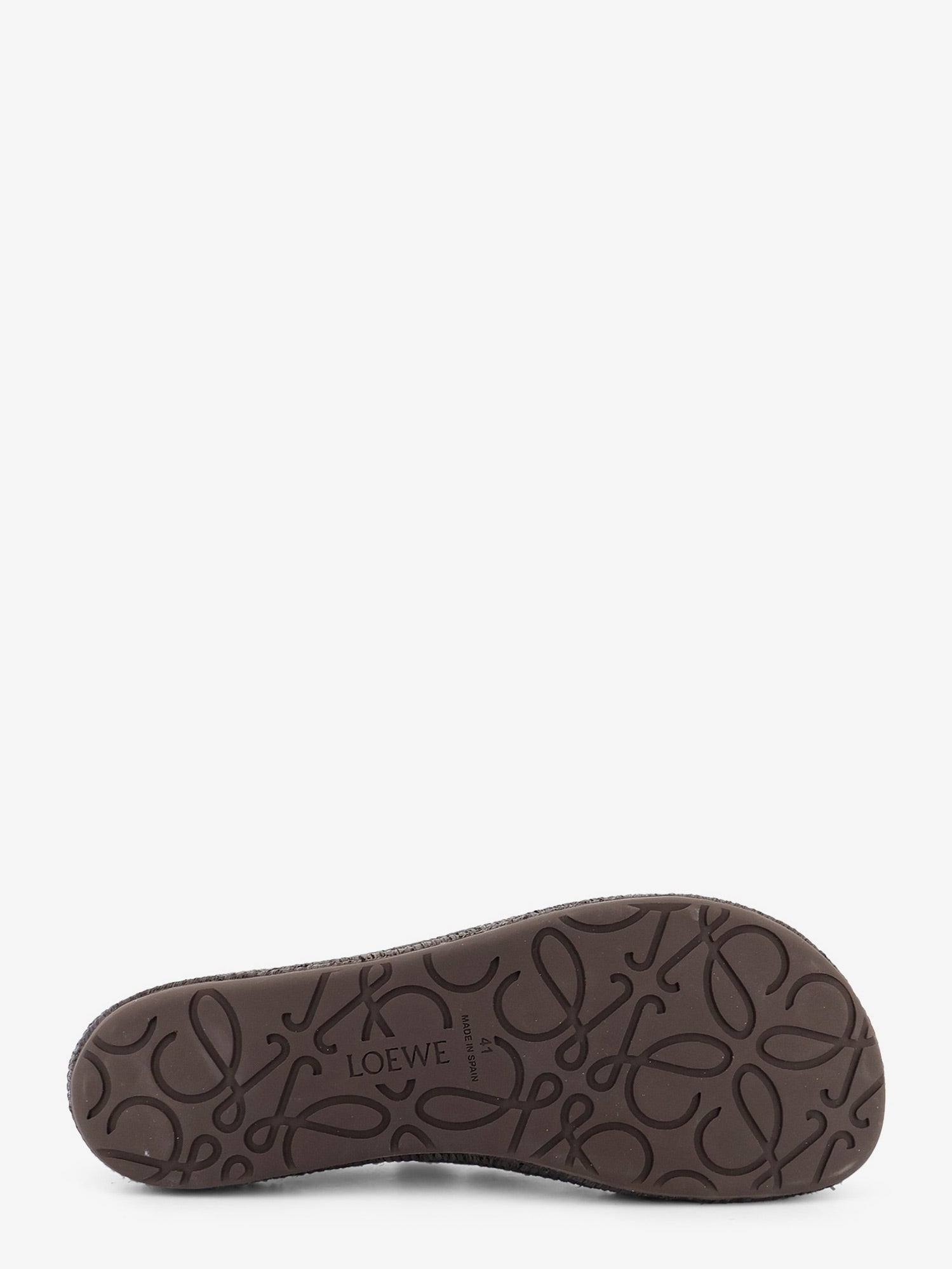 Loewe Men's Rio Suede and Raffia Loafers Brown