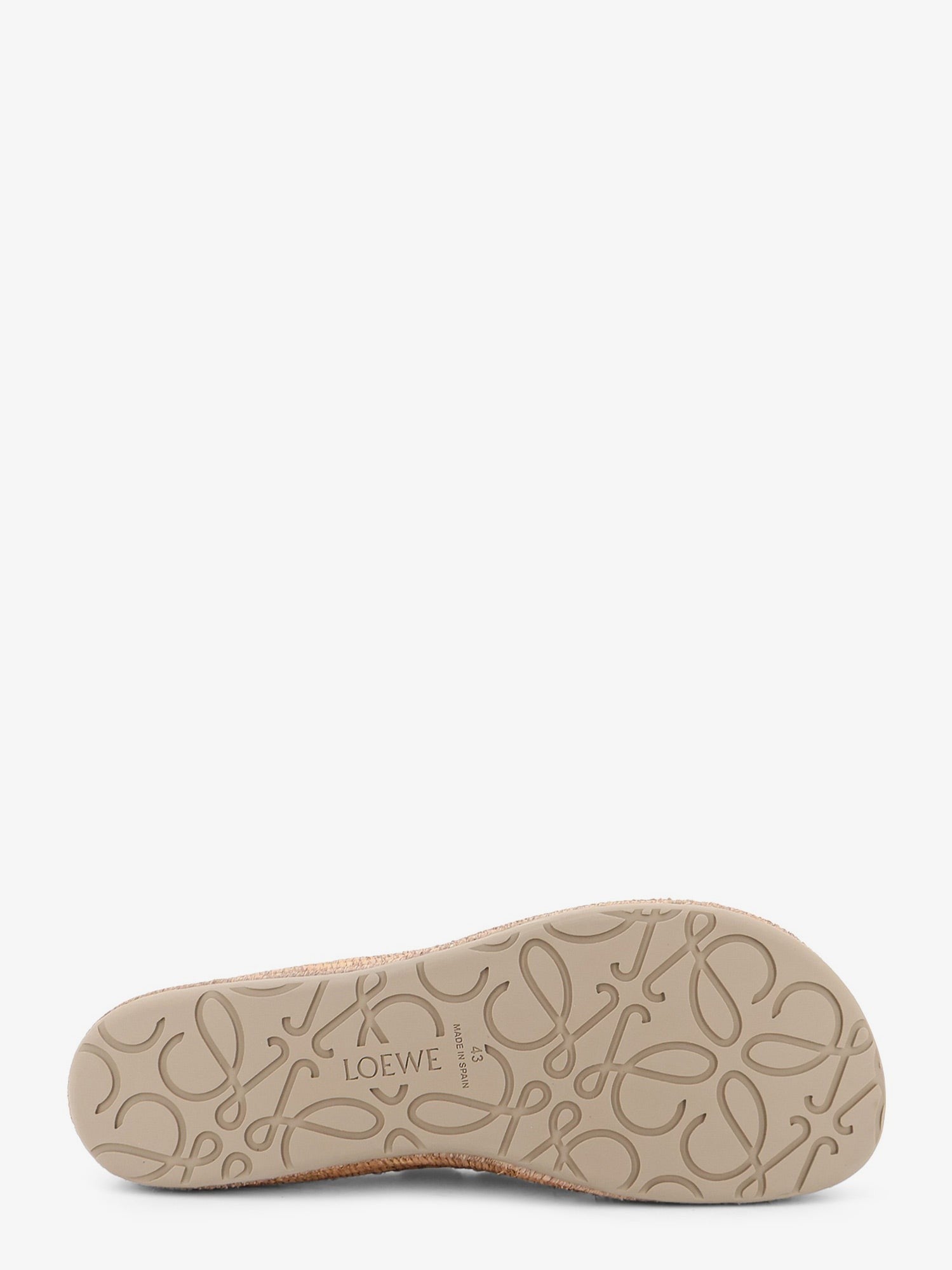 Loewe Men's Rio Suede and Raffia Loafers Grey