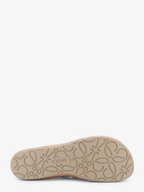 Loewe Men's Rio Suede and Raffia Loafers Grey