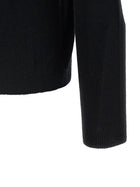 The Row Ripley Top Sweater Black, view 4