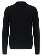 The Row Ripley Top Sweater Black, view 2
