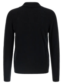 The Row Ripley Top Sweater Black