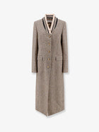 Dries Van Noten Women's Ritt Madras Cotton Blend Coat Beige