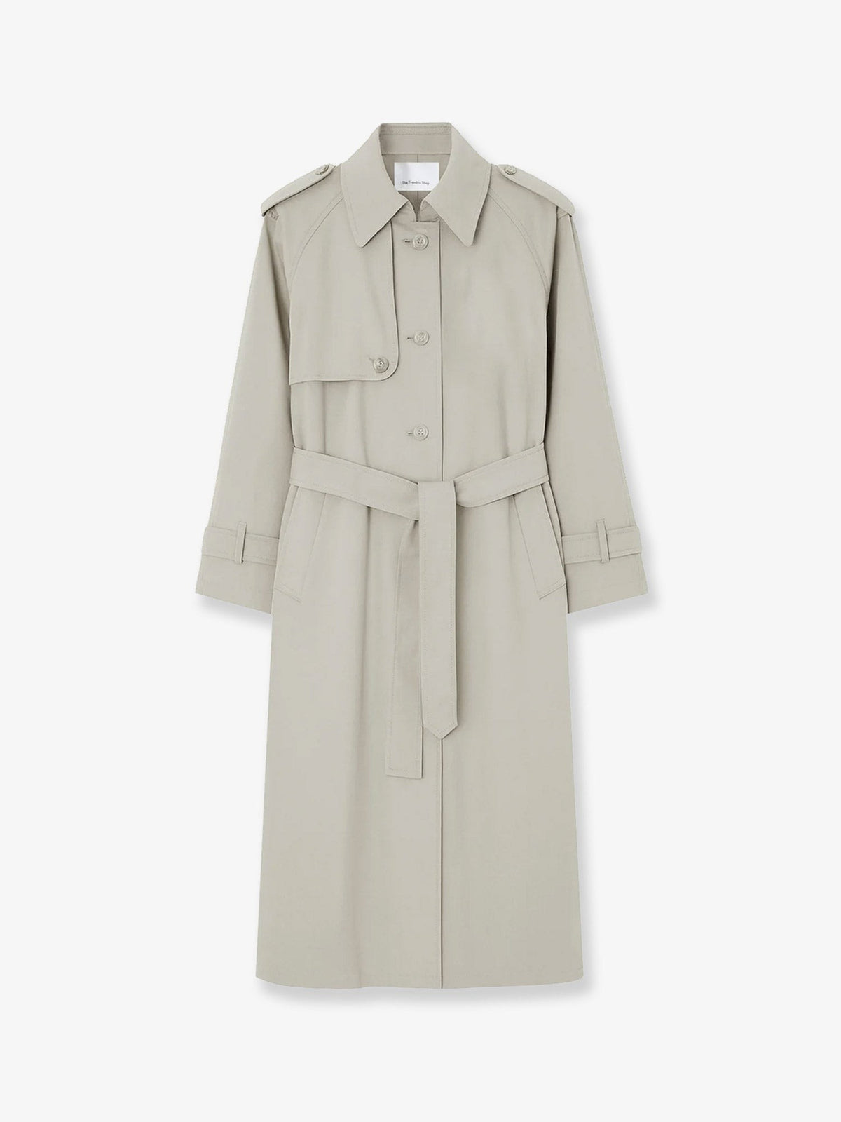 The Frankie Shop Women's Riva Cotton Blend Trench Coat Beige