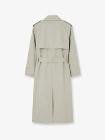 The Frankie Shop Women's Riva Cotton Blend Trench Coat Beige