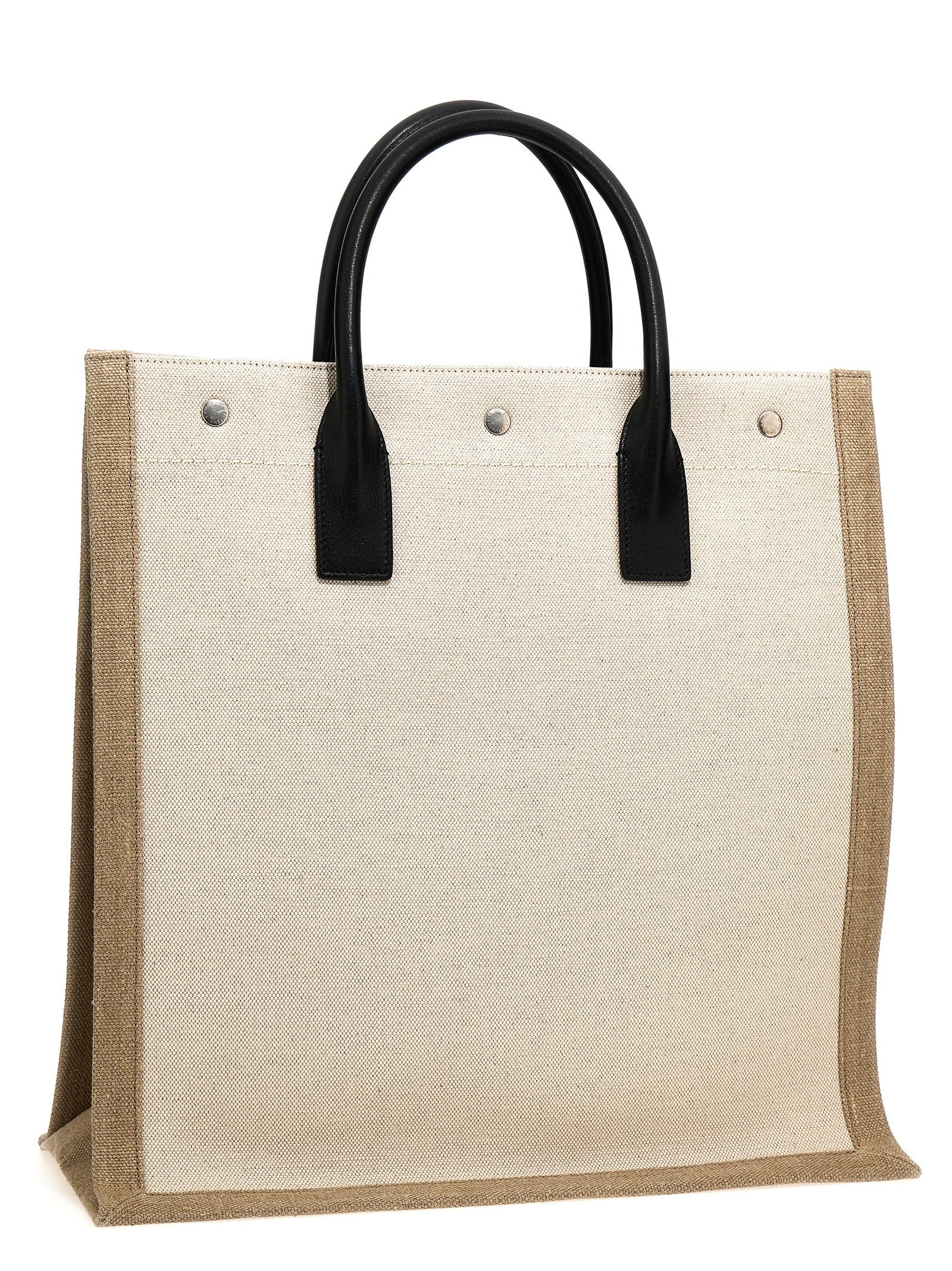 Saint Laurent Rive Gauche North South Shopping Bag White