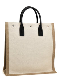 Saint Laurent Rive Gauche North South Shopping Bag White