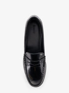 Alohas Women's Rivet Leather Loafers Black, view 5