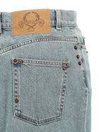 Moschino Rivets Denim Skirt Blue, view 4
