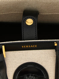 Versace Rivière Mini Shopping Bag Beige