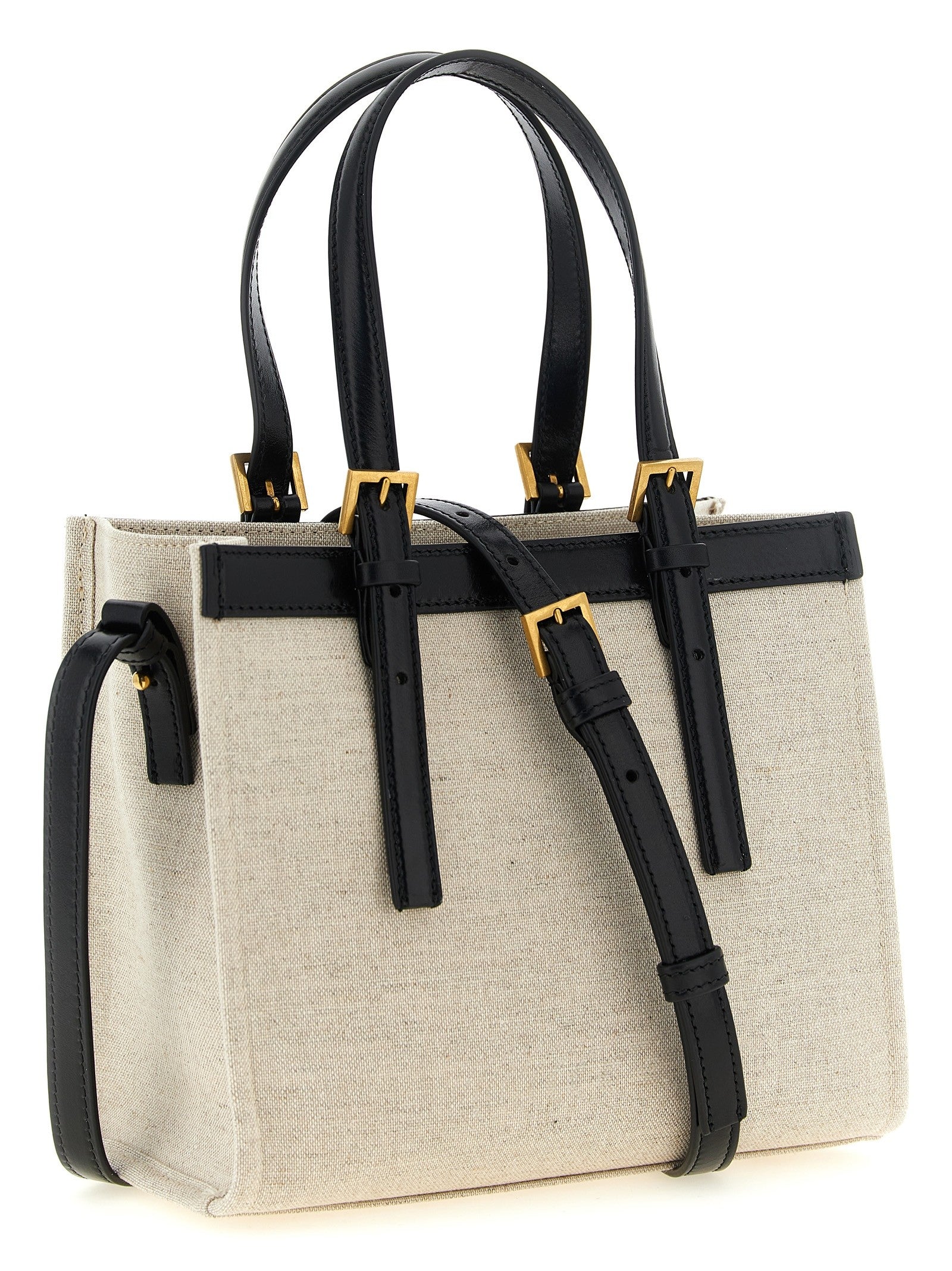 Versace Rivière Mini Shopping Bag Beige
