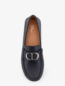Dior Men's Roadie Leather Loafers Blue
