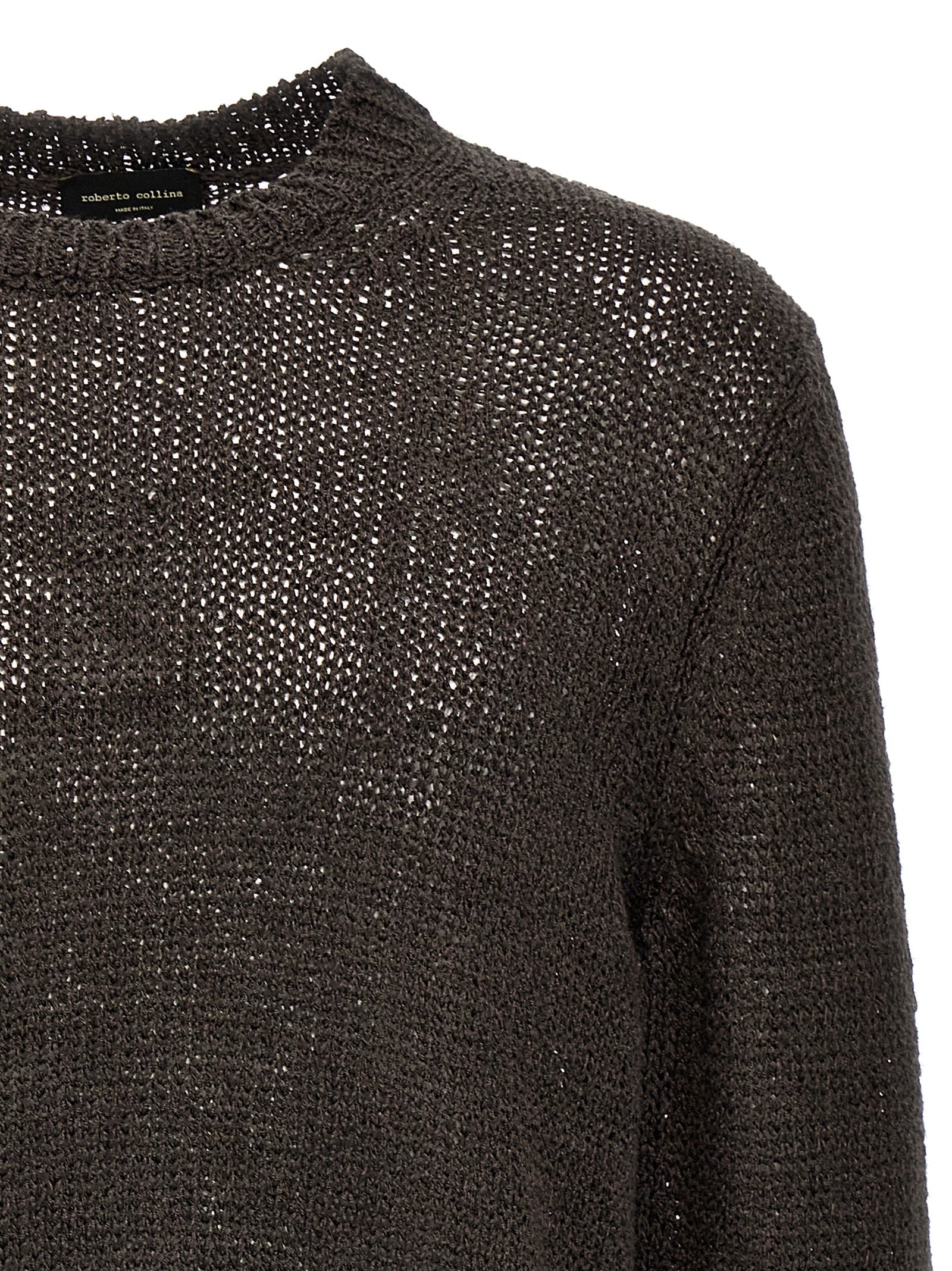 ROBERTO COLLINA - ROBERTO COLLINA - Mesh sweater - Men’s Knitwear